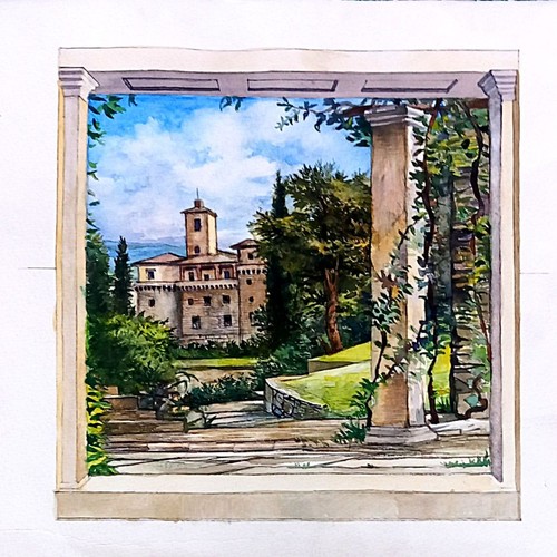 Dipinto acquarello carta - dipinto,