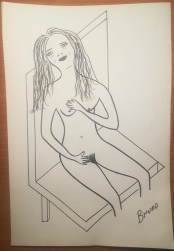 Quadro naif ritratto - quadro, in